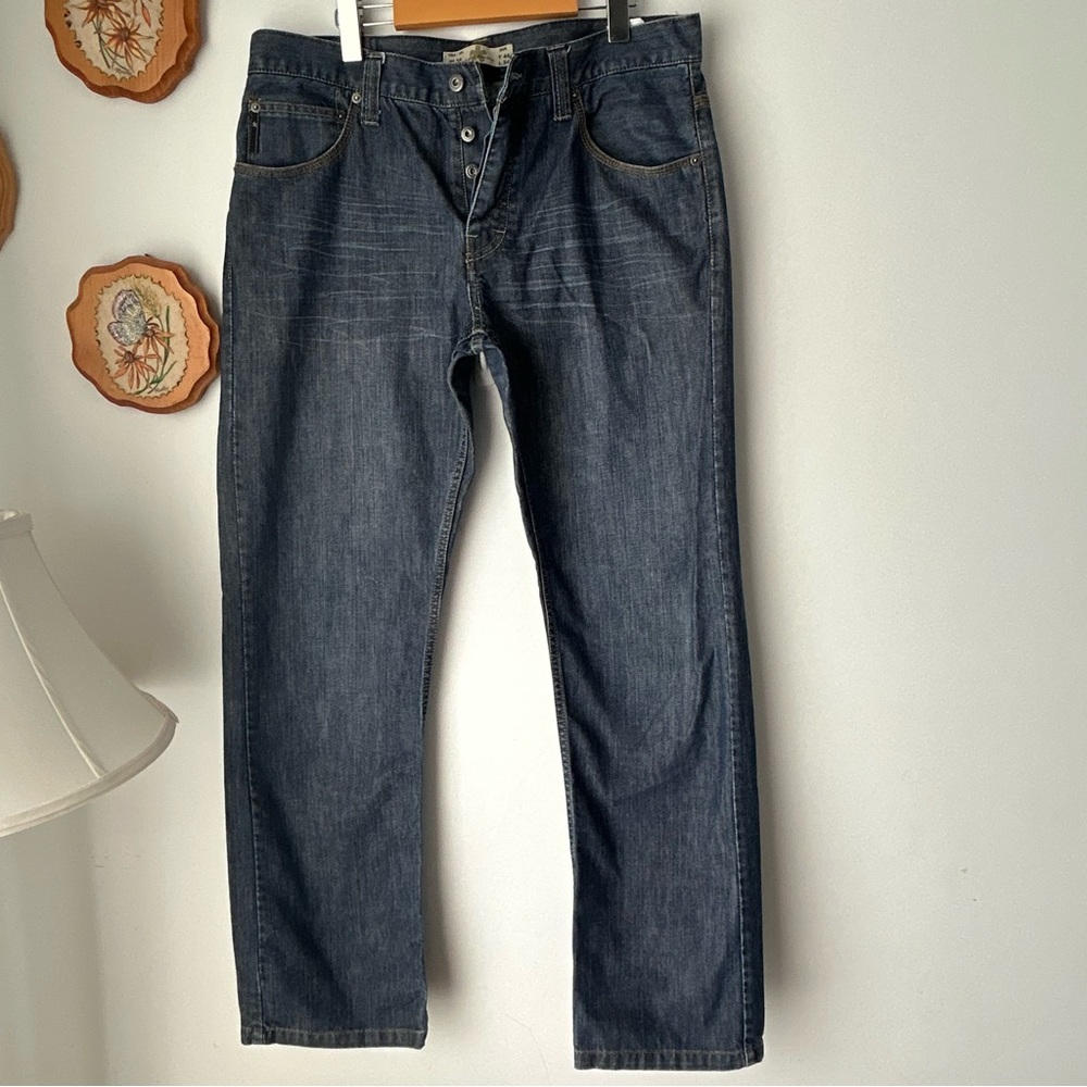 Classic Denim Straight-Leg Jeans